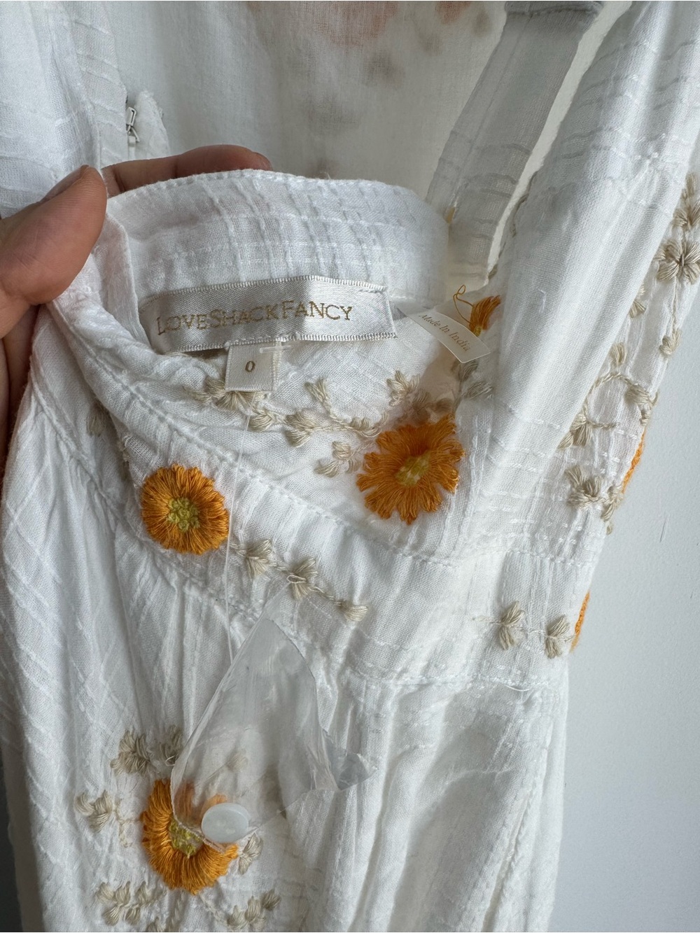 New Loveshackfancy Asher Pinafore Embroidered Maxi Dress - Picture 6 of 8